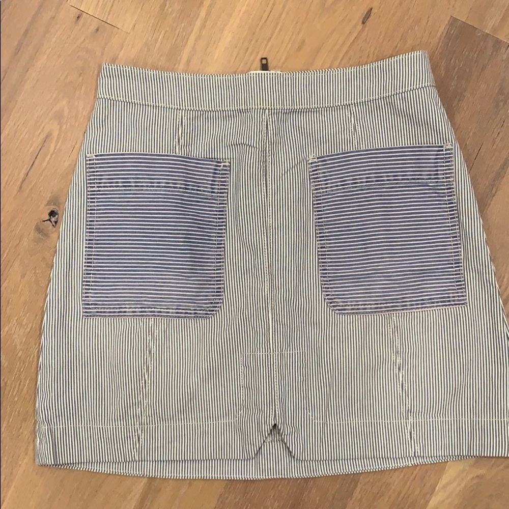 Stripped denim skirt NWOT fits like size S